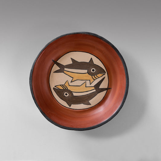 Nazca two fish plate