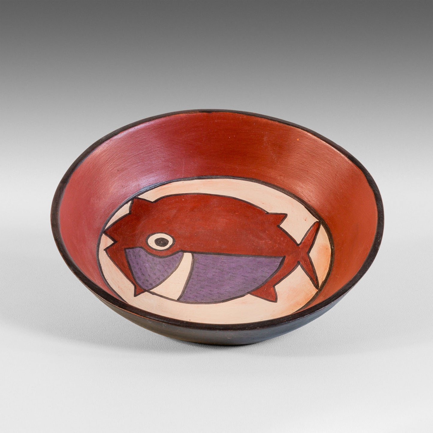 Nazca carp fish plate