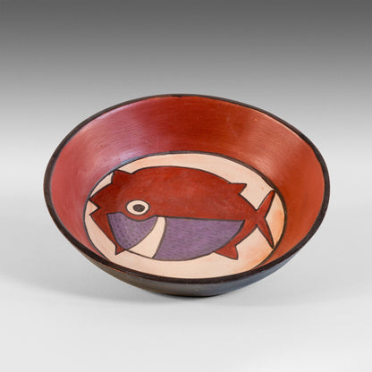 Nazca carp fish plate