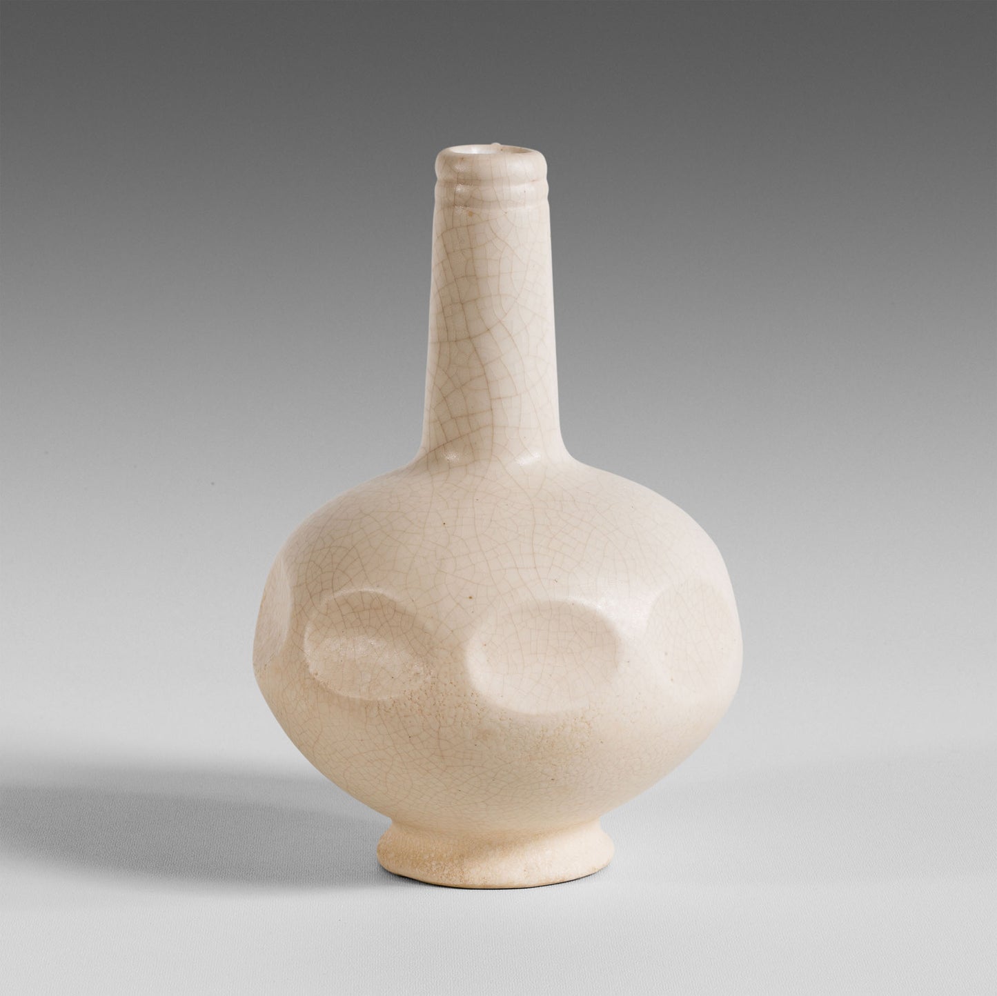 Rounded faceted vase