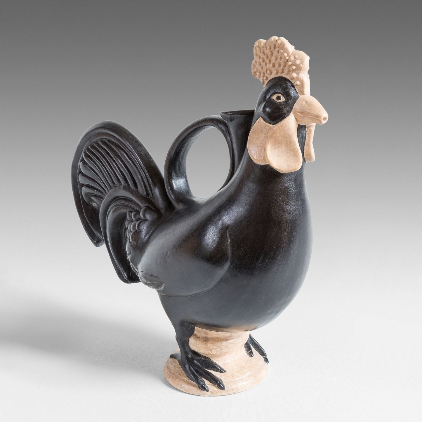 Rooster-shaped Roman jug