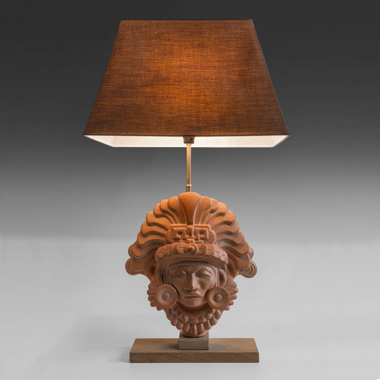 Feathers mask lamp