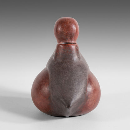 Colima red duck vase