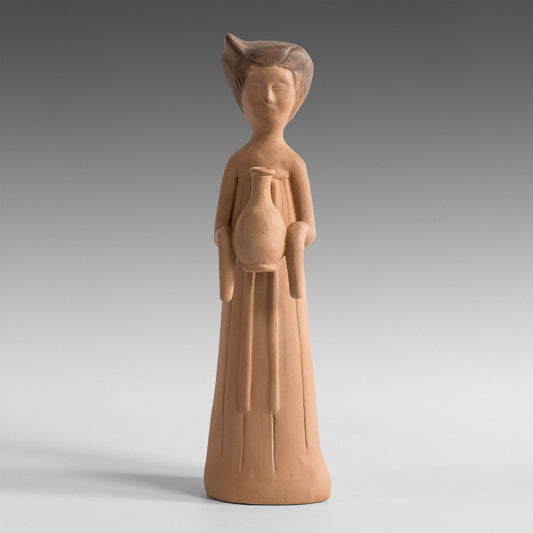 Standing musician with vase