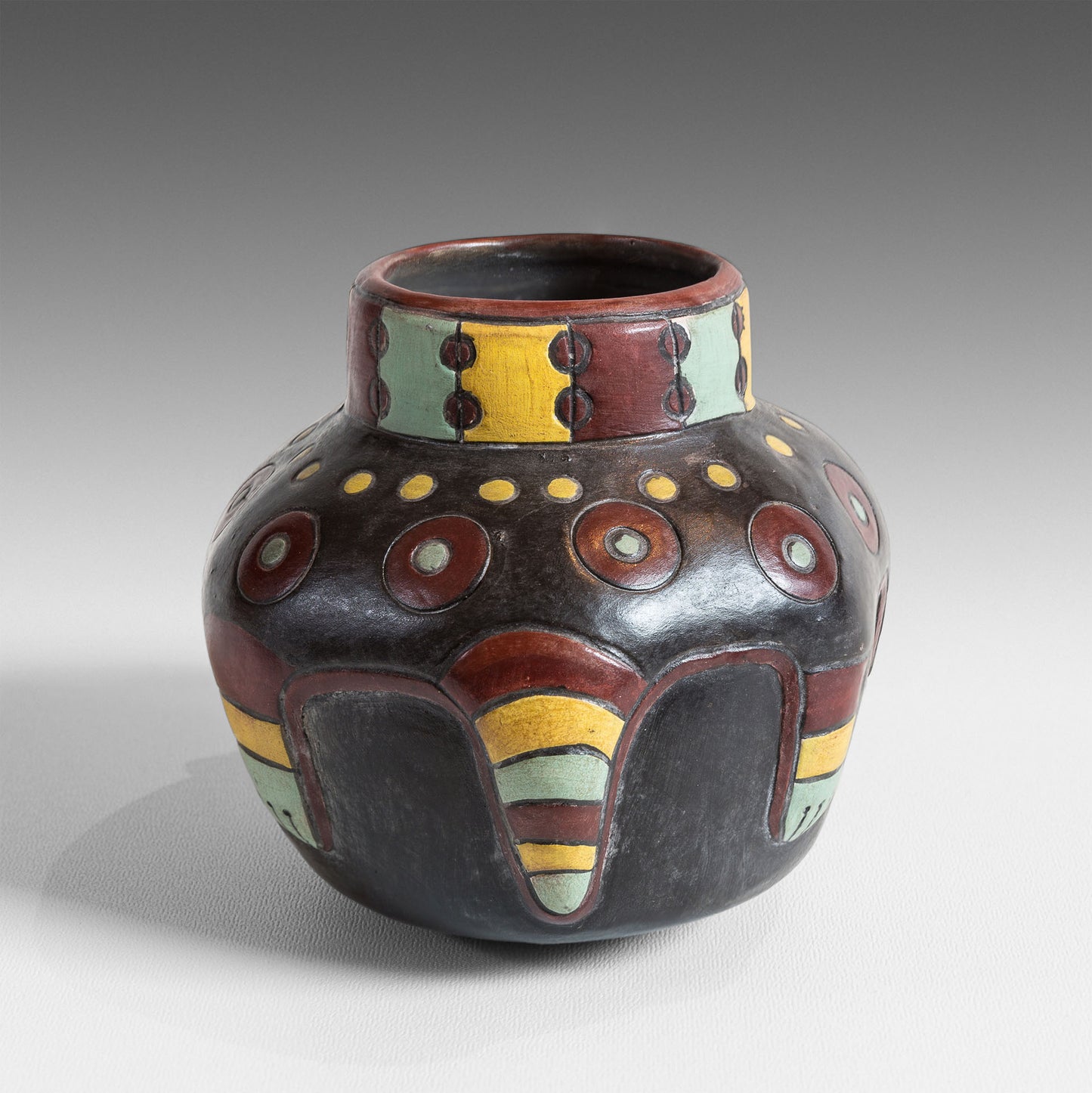 Small Paracas jaguar vase