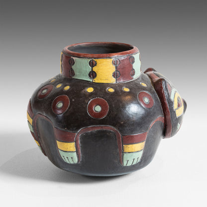 Small Paracas jaguar vase