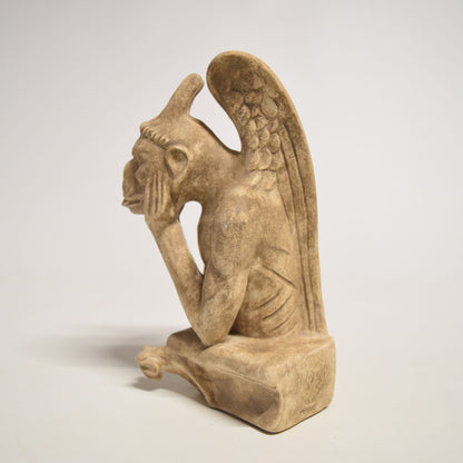 Terracotta reproduction of a Stryge gargoyle from Notre-Dame de Paris