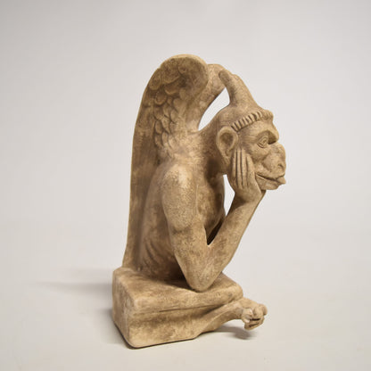 Terracotta reproduction of a Stryge gargoyle from Notre-Dame de Paris