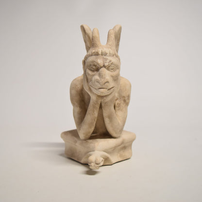 Terracotta reproduction of a Stryge gargoyle from Notre-Dame de Paris