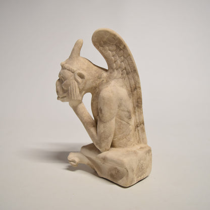 Terracotta reproduction of a Stryge gargoyle from Notre-Dame de Paris