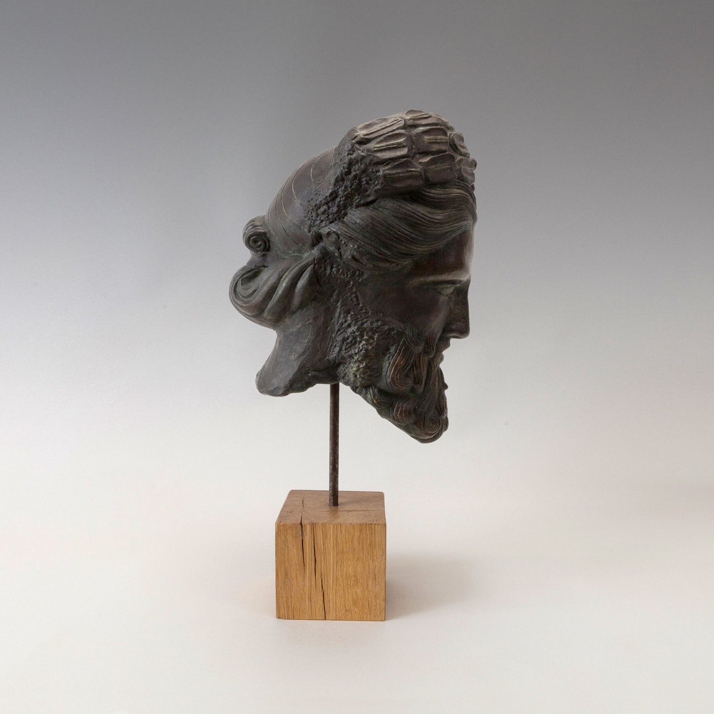 Large crowned head of Zeus