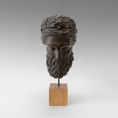 Large crowned head of Zeus