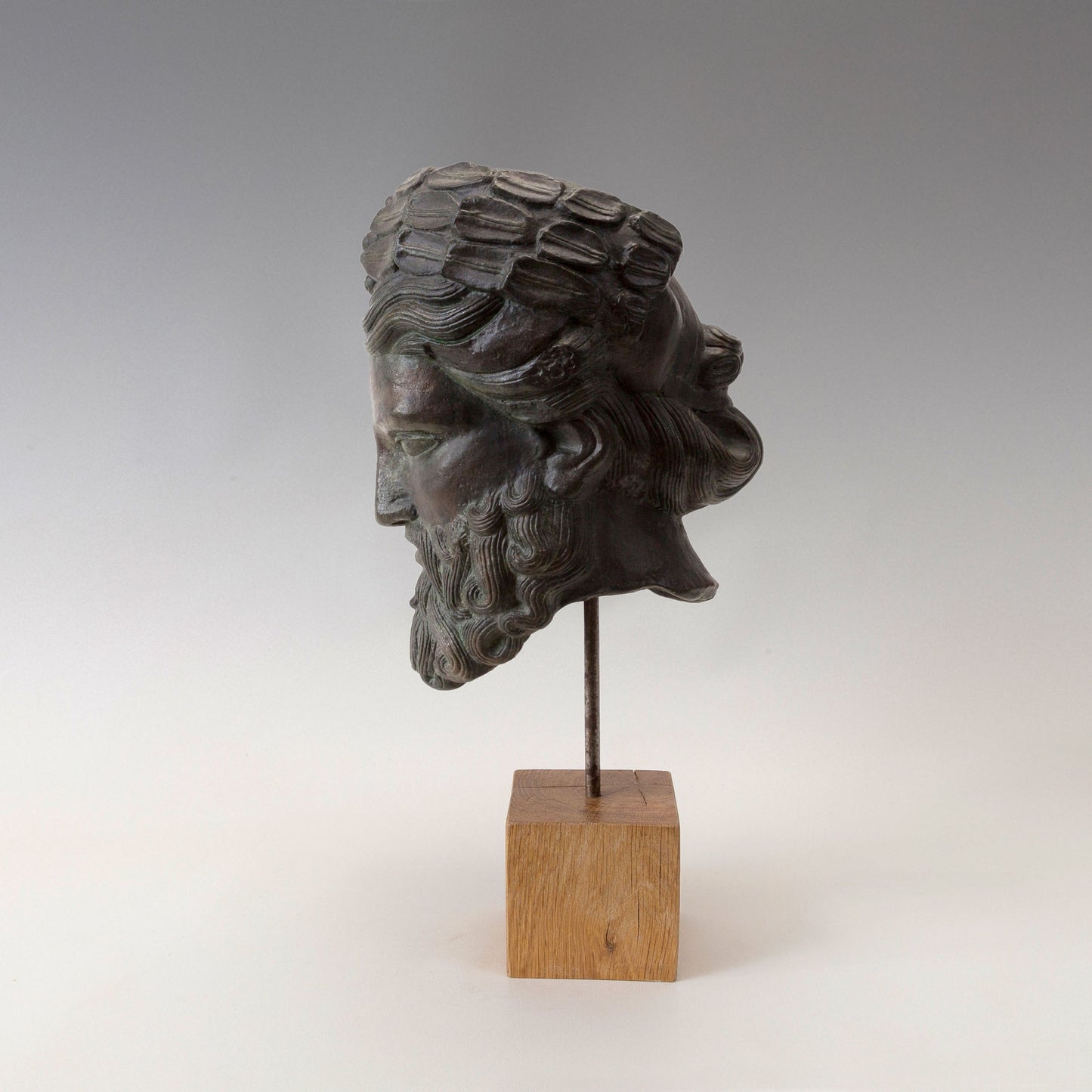 Large crowned head of Zeus