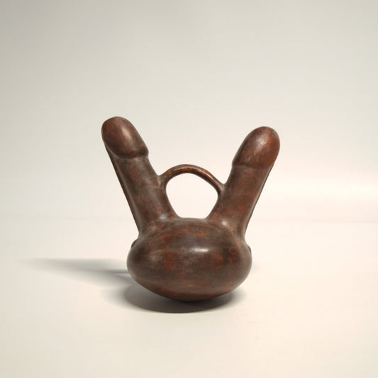 Penis stirrup vase