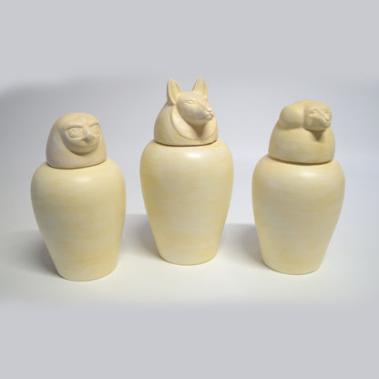 4 canopic vases