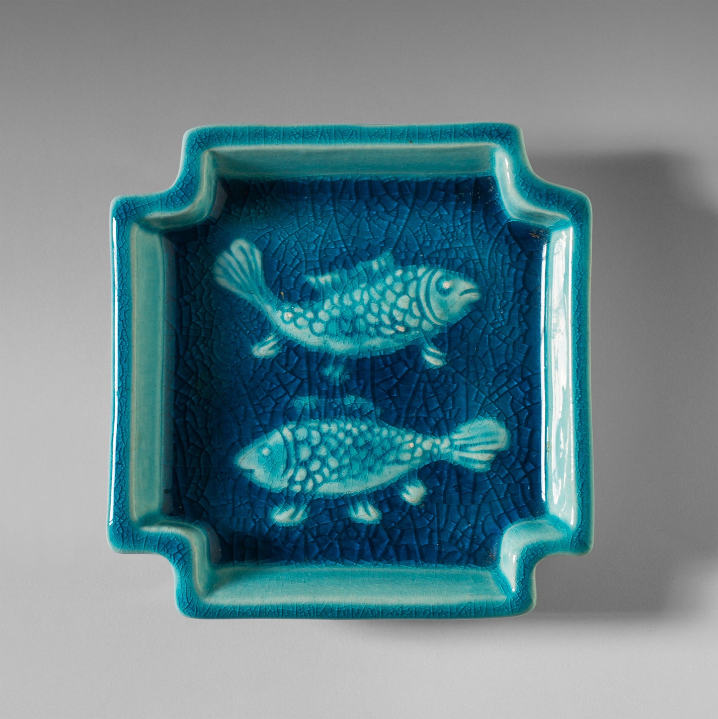 Two-fish square dish